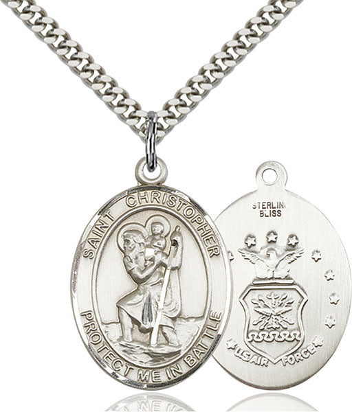 Sterling Silver Saint Christopher Pendant