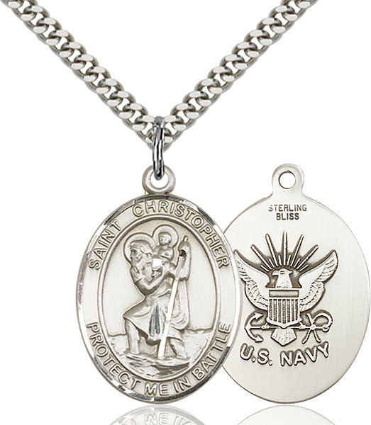 Sterling Silver Saint Christopher Pendant