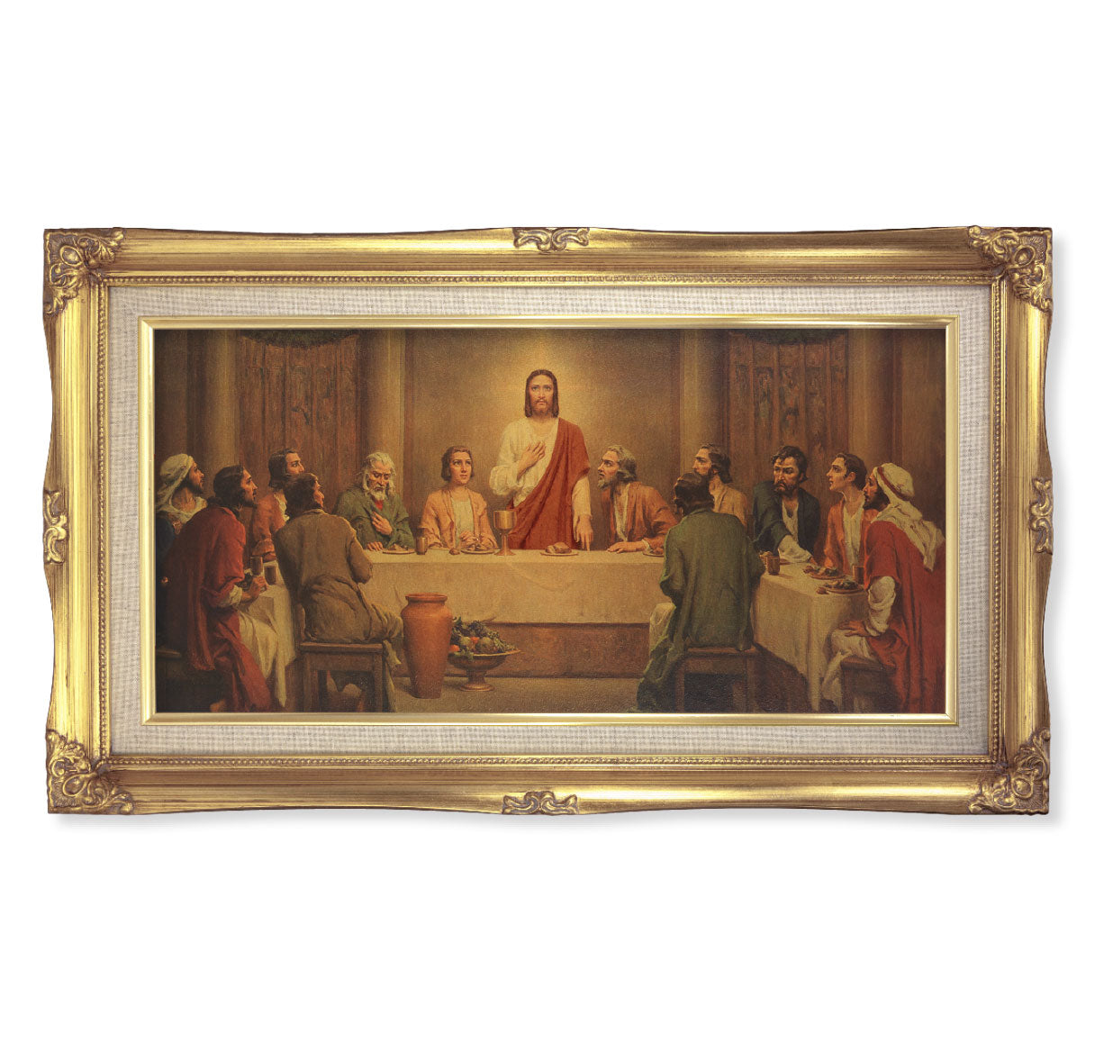 Last Supper Gold-Leaf Framed Art
