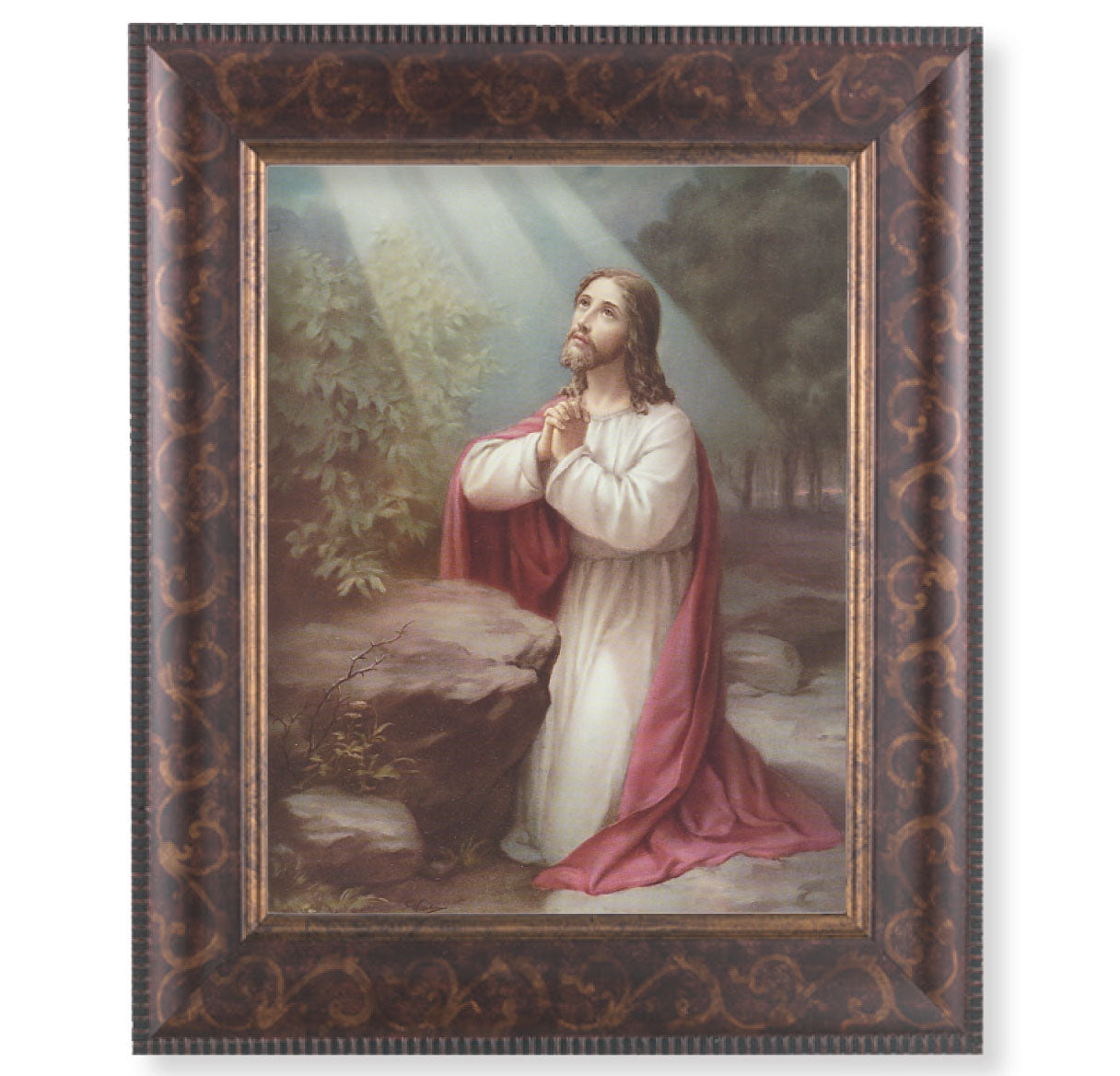 Christ on the Mount of Olives Art-Deco Framed Art