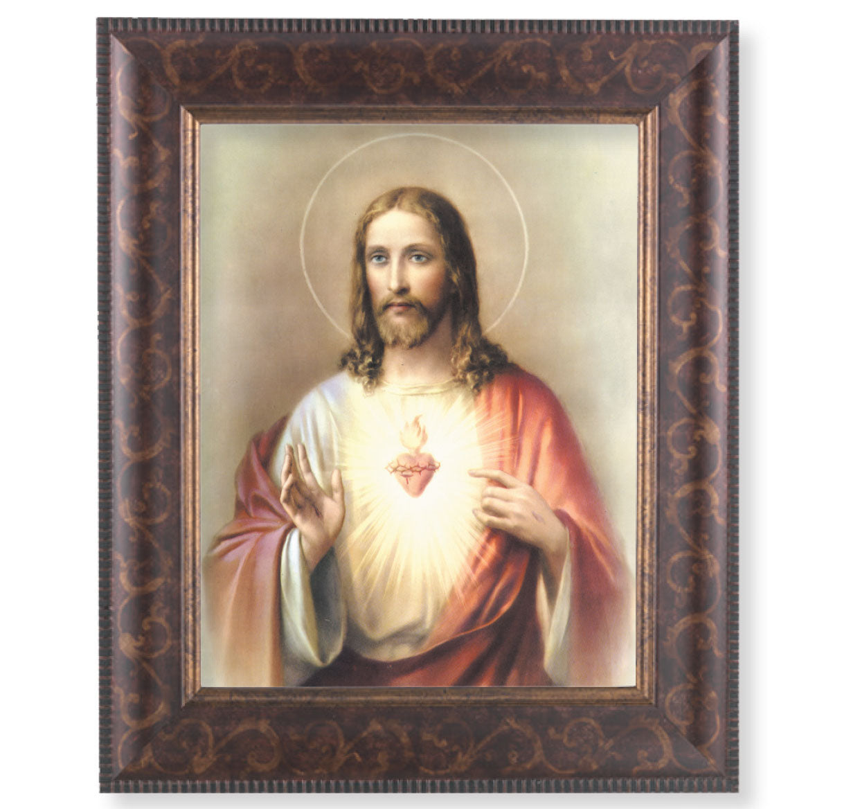 Sacred Heart of Jesus Art-Deco Framed Art