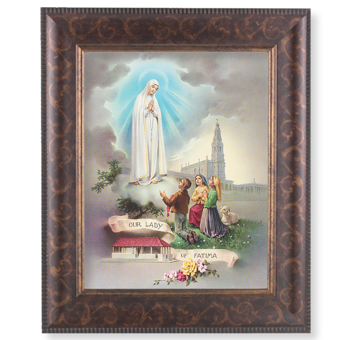 Our Lady of Fatima Art-Deco Framed Art