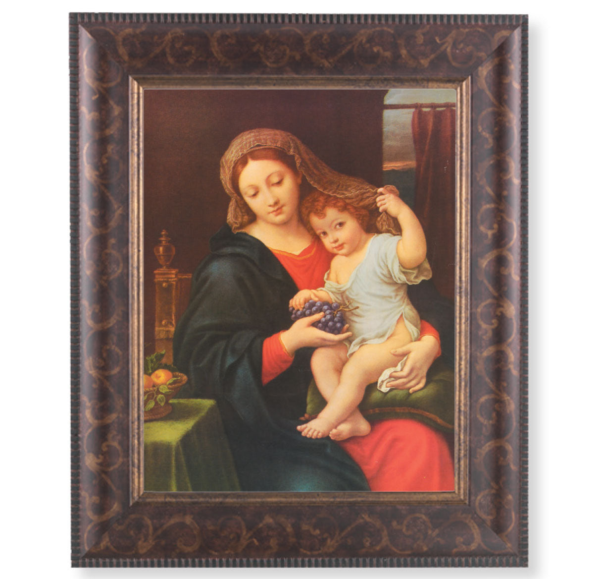 Madonna of the Grapes Art-Deco Framed Art