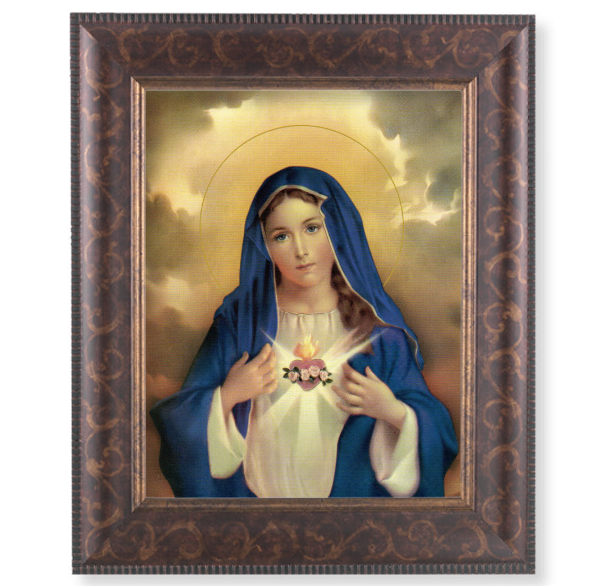 Immaculate Heart of Mary Art-Deco Framed Art