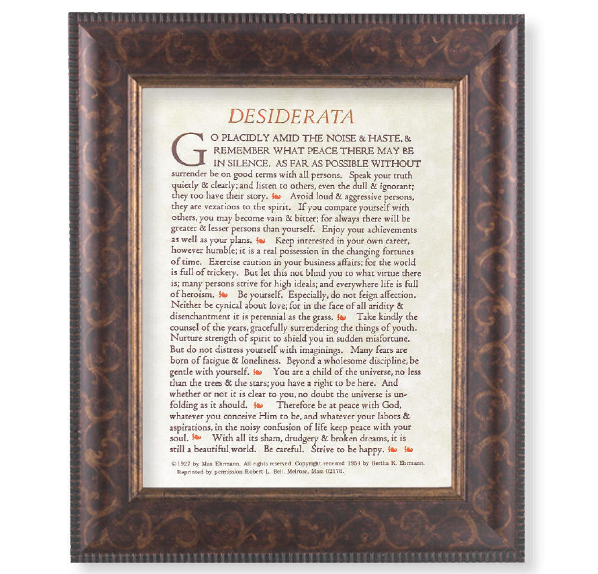 Desiderata Art-Deco Framed Art
