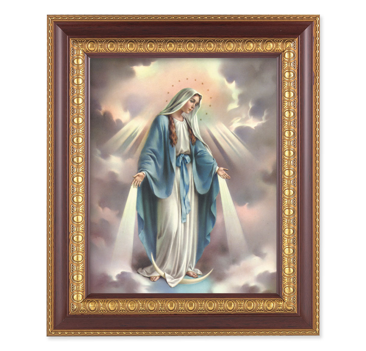 Our Lady of Grace Cherry Gold Framed Art