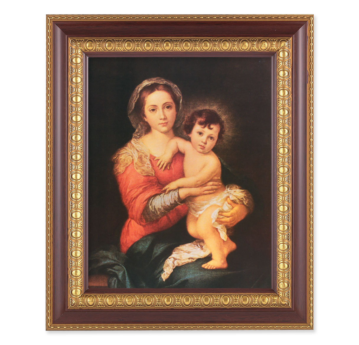 Madonna and Child Cherry Gold Framed Art