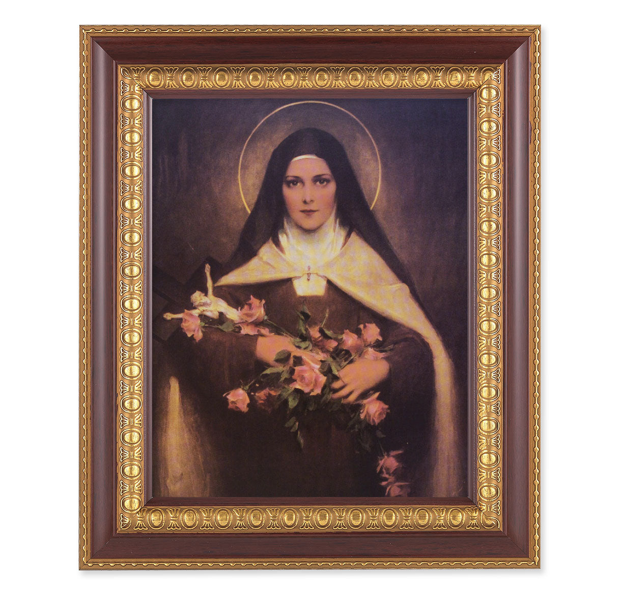 St. Therese Cherry Gold Framed Art