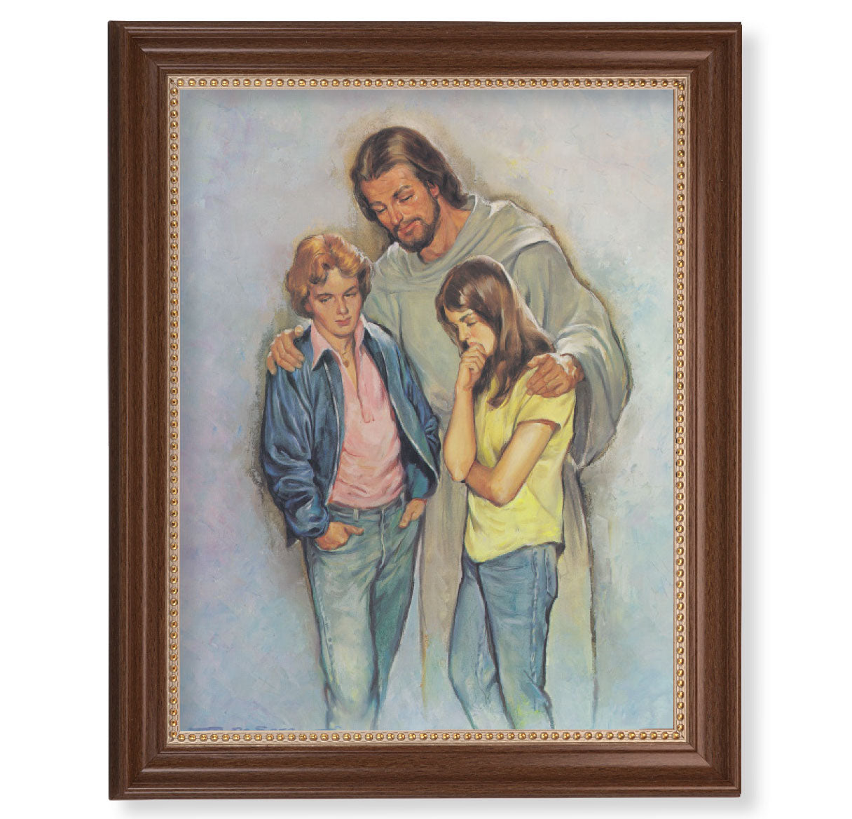 The Comforter Dark Walnut Framed Art