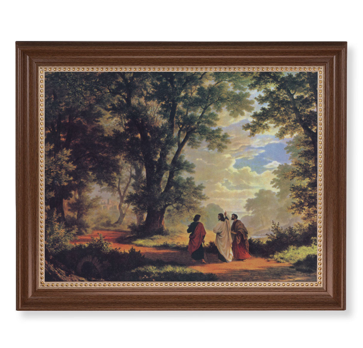 Way to Emmaus Dark Walnut Framed Art