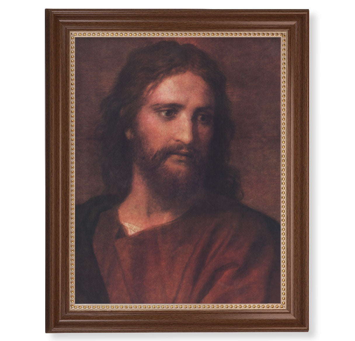 Christ at 33 Dark Walnut Framed Art