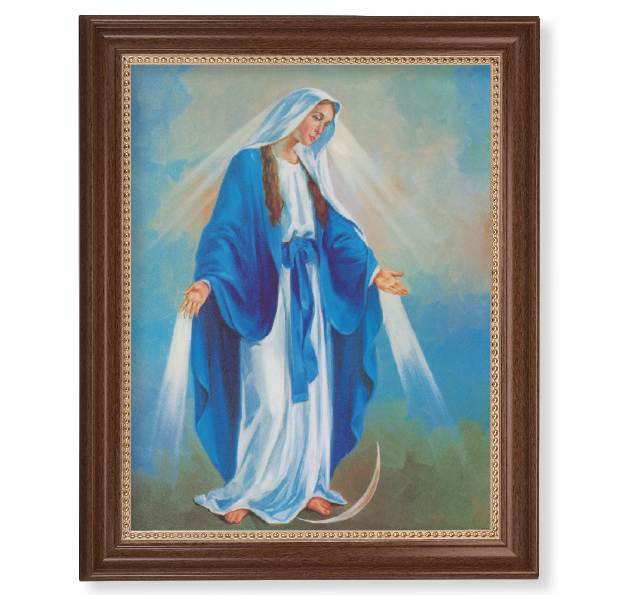 Our Lady of Grace Dark Walnut Framed Art