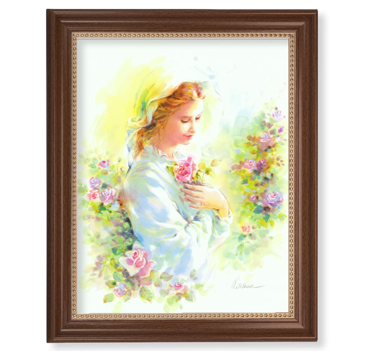 Mystical Rose Walnut Framed Art