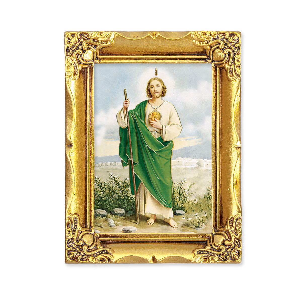 St. Jude Antique Gold Framed Art
