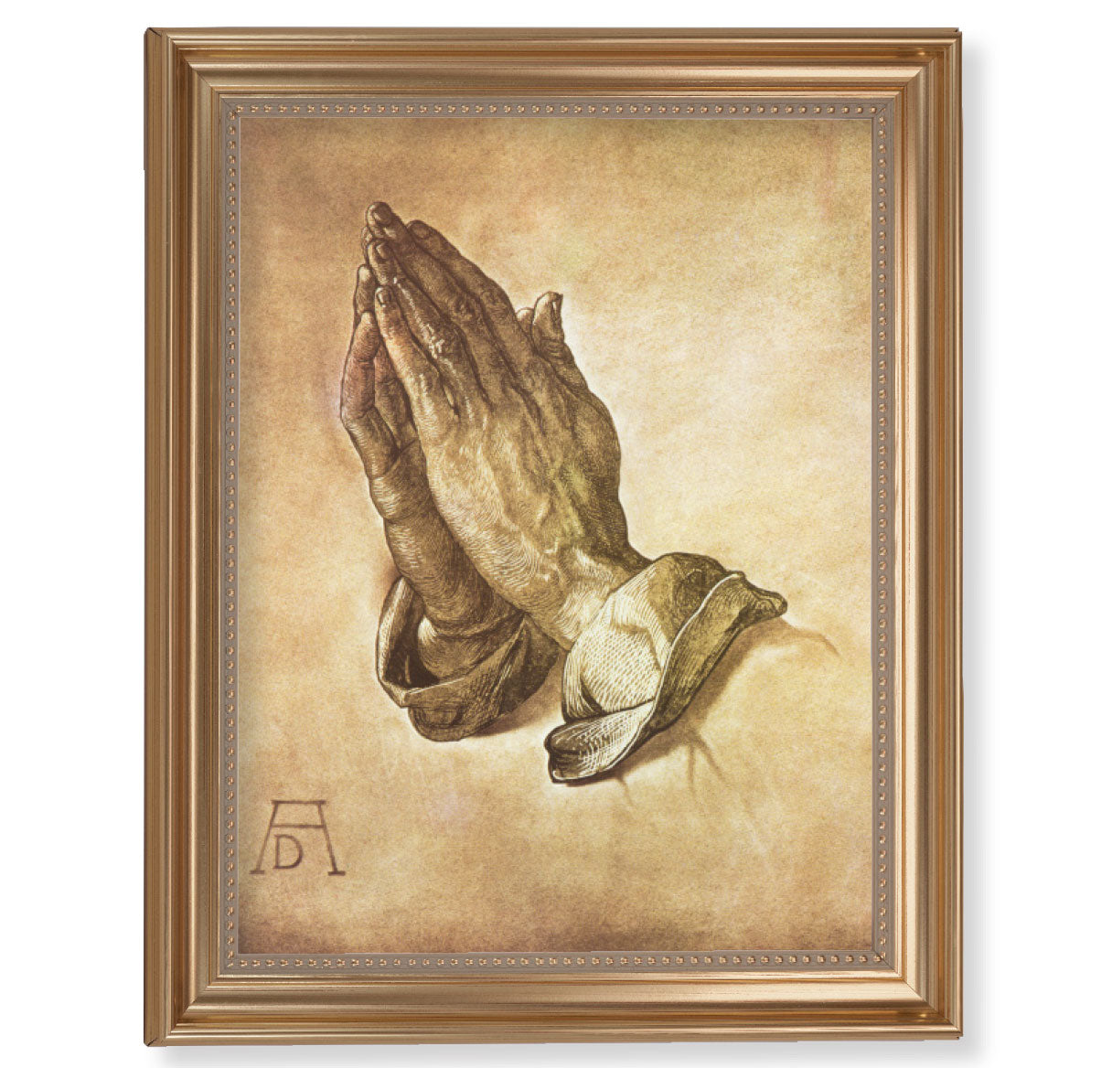 Praying Hands Gold Framed Art