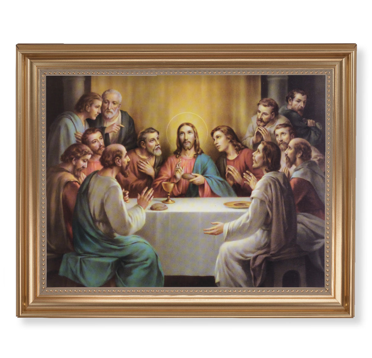 Last Supper Gold Framed Art