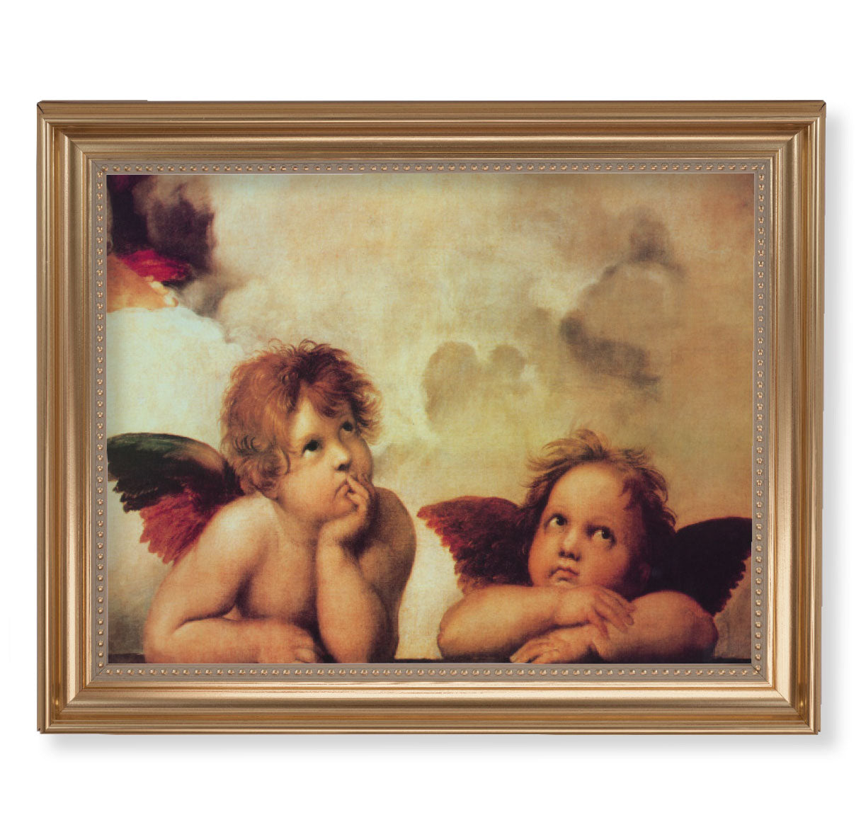 Sistine Angels Gold Framed Art
