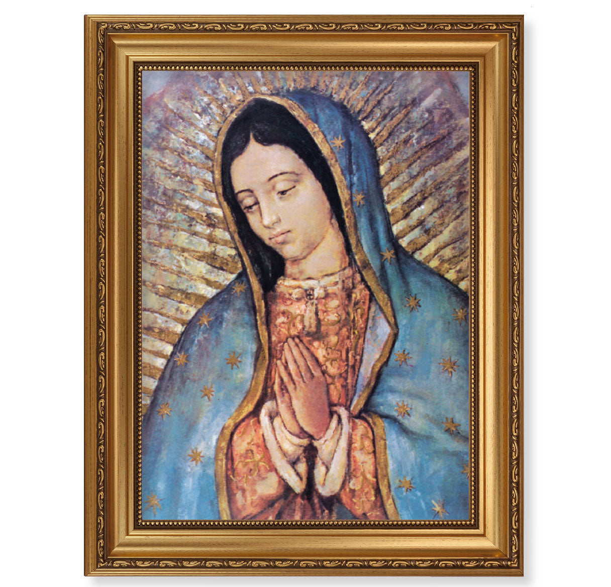 Our Lady of Guadalupe Antique Gold Framed Art