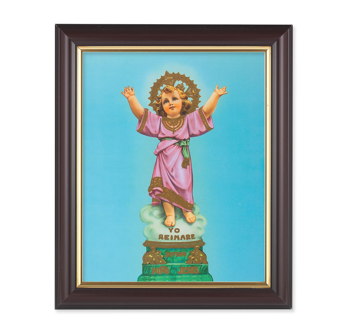 Divino Nino Walnut Framed Art