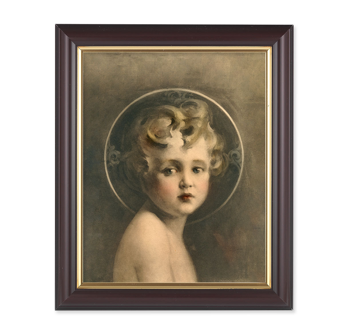 Light of the World Walnut Framed Art