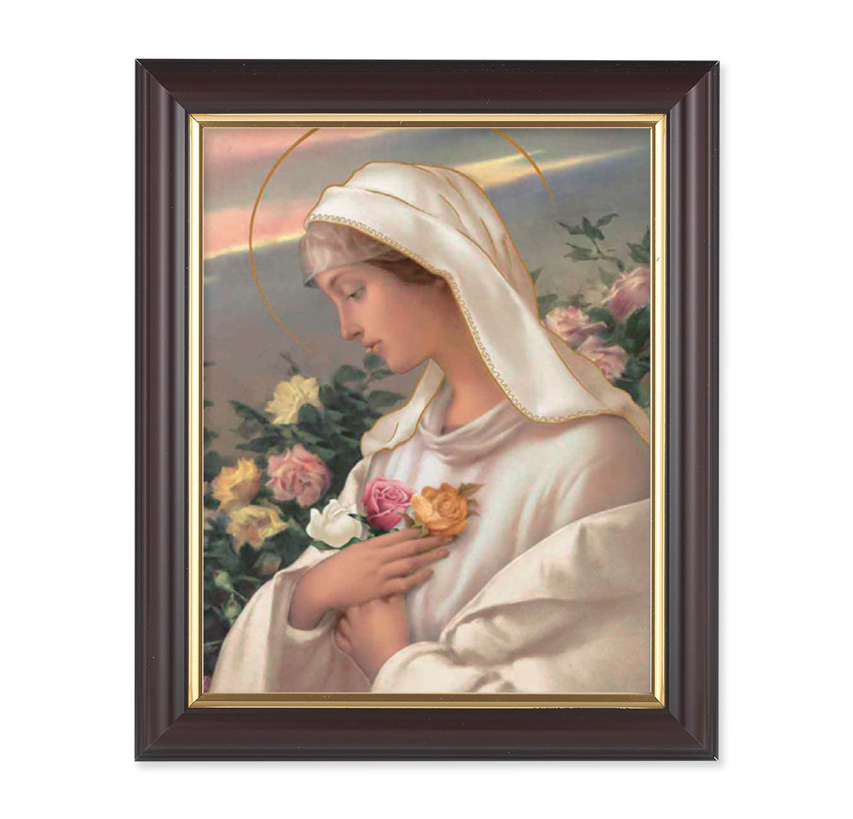 Mystical Rose Walnut Framed Art