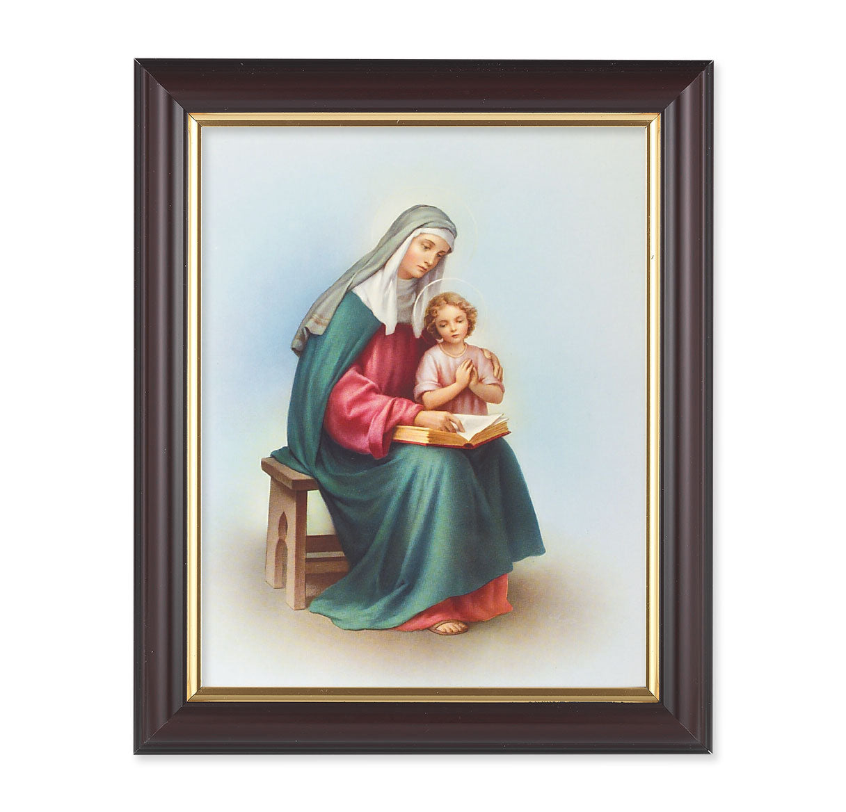 St. Anne Walnut Framed Art