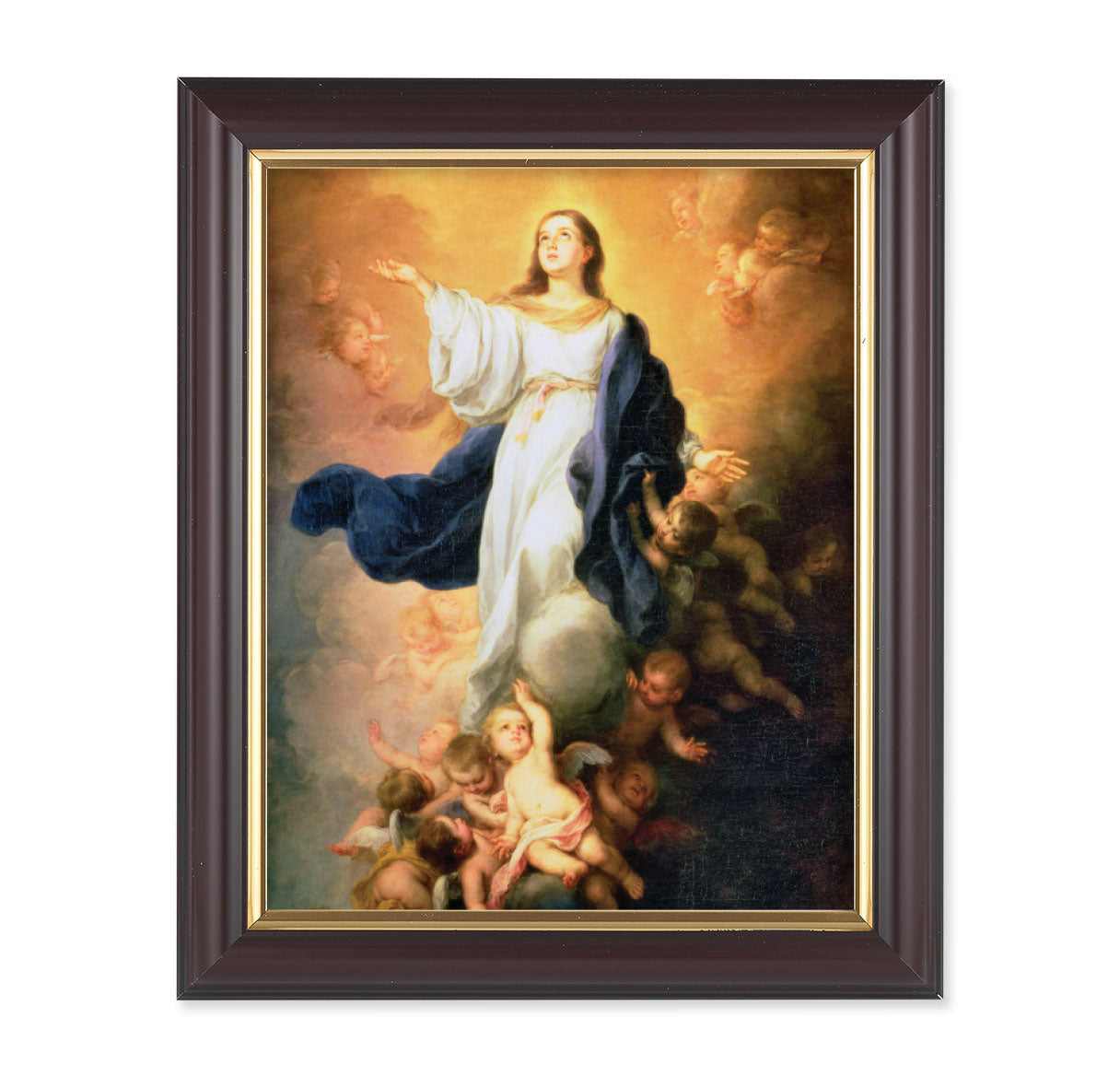 Immaculate Conception Walnut Framed Art