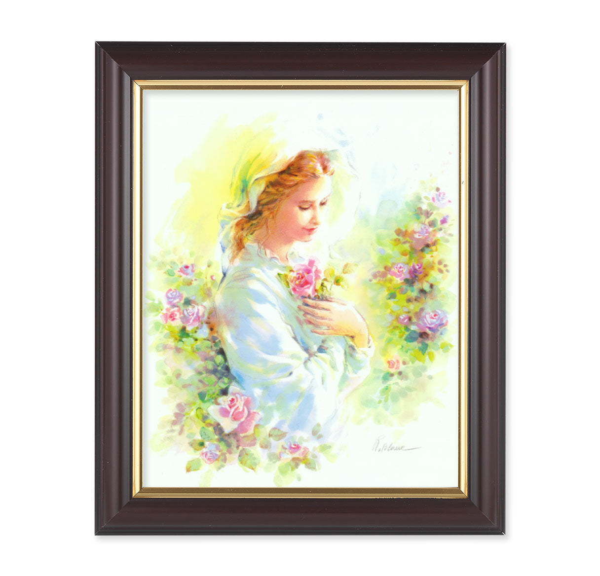 Mystical Rose Walnut Framed Art