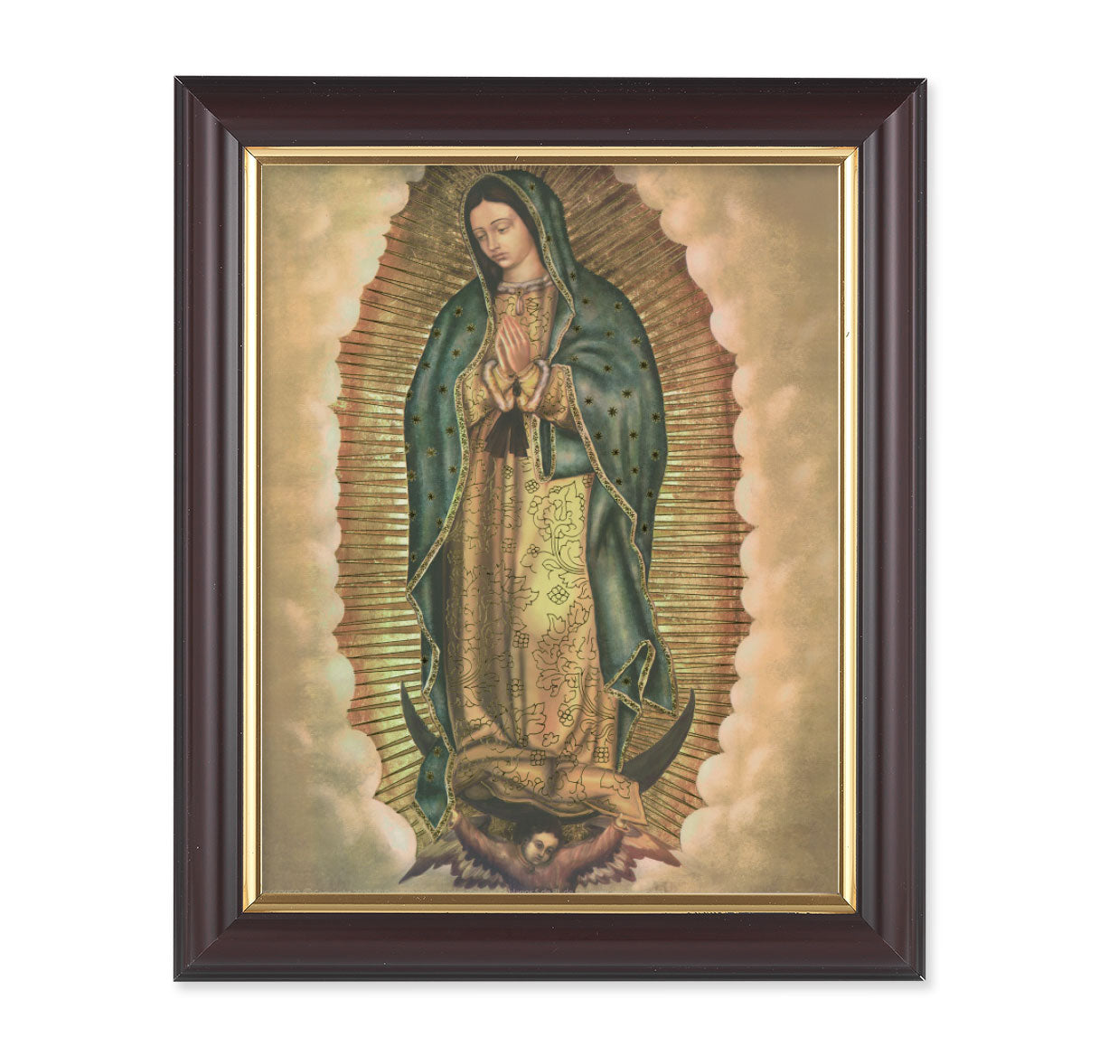 Our Lady of Guadalupe Walnut Framed Art