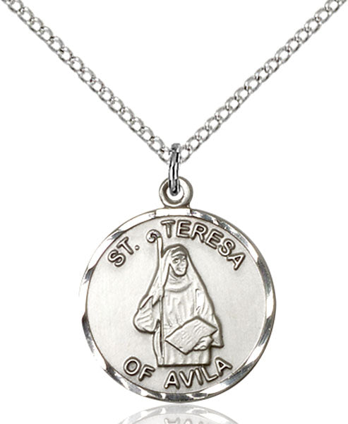Sterling Silver Saint Theresa Pendant