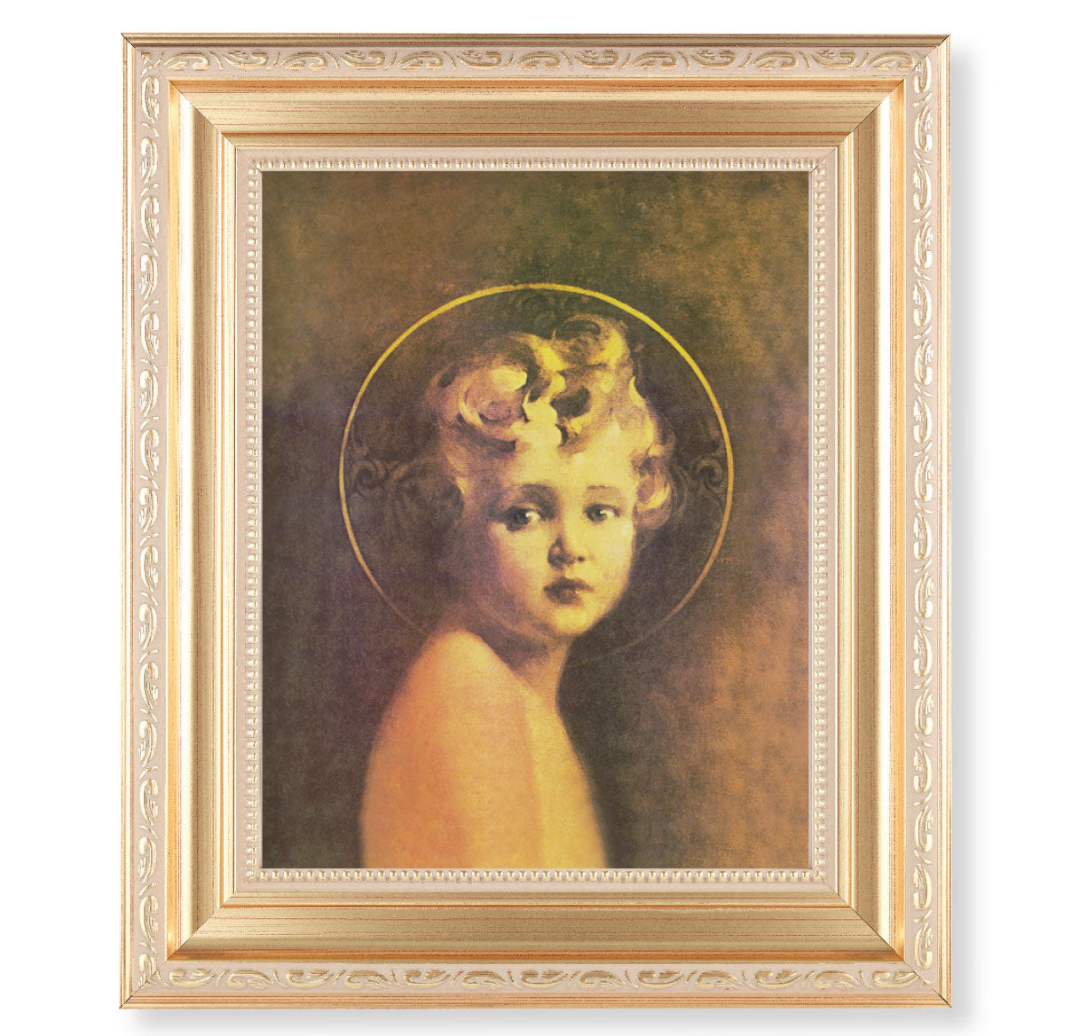 Light of the World Satin Gold Framed Art