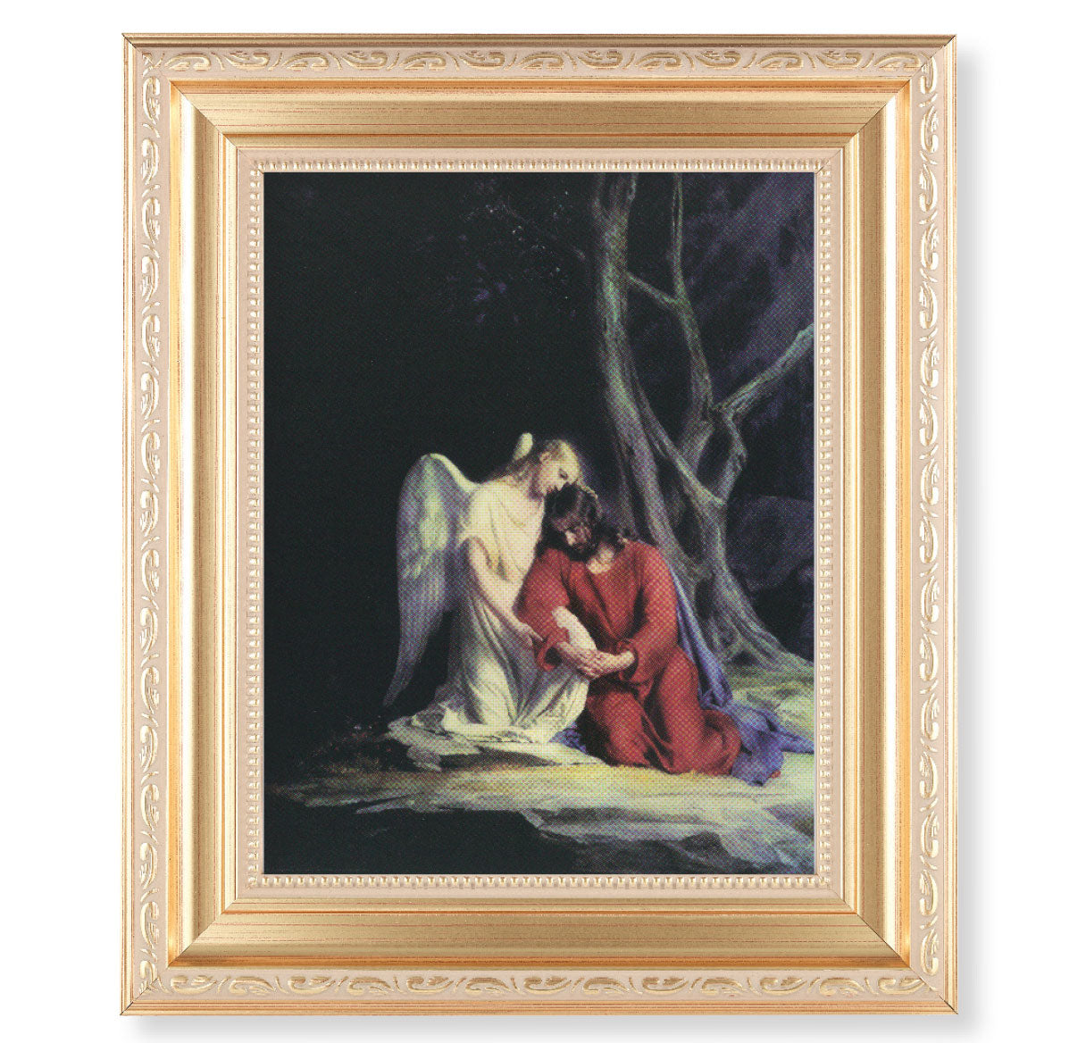 Agony in the Garden Satin Gold Framed Art