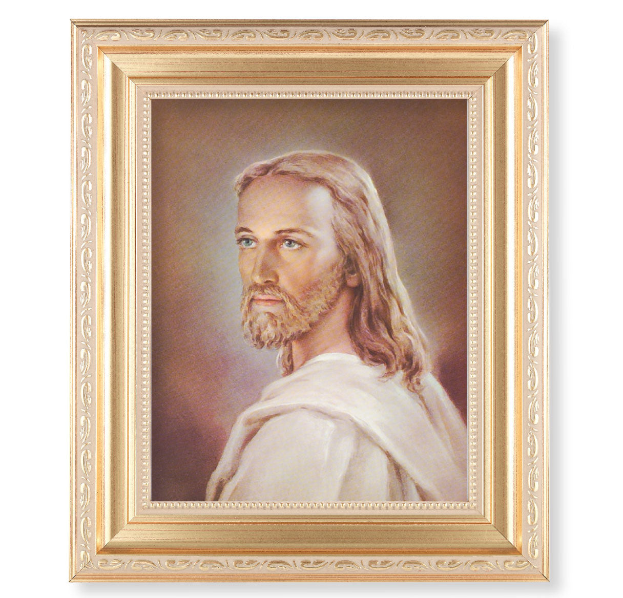 Head of Christ Gold Framed Art
