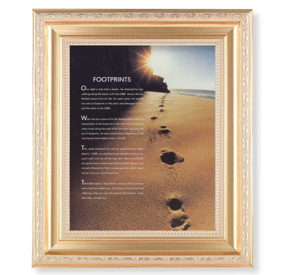 Footprints Gold Framed Art