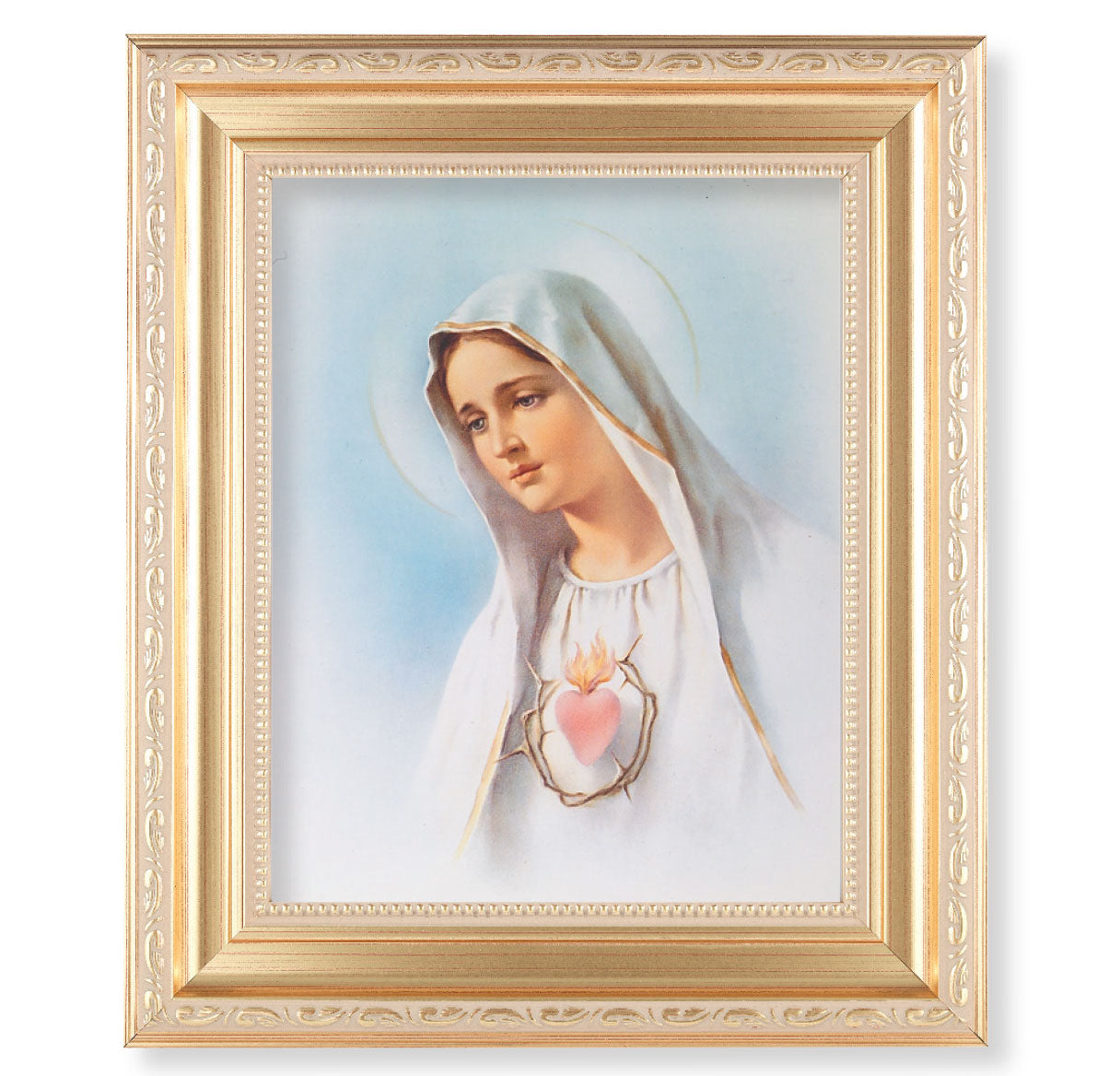 Immaculate Heart of Mary Gold Framed Art
