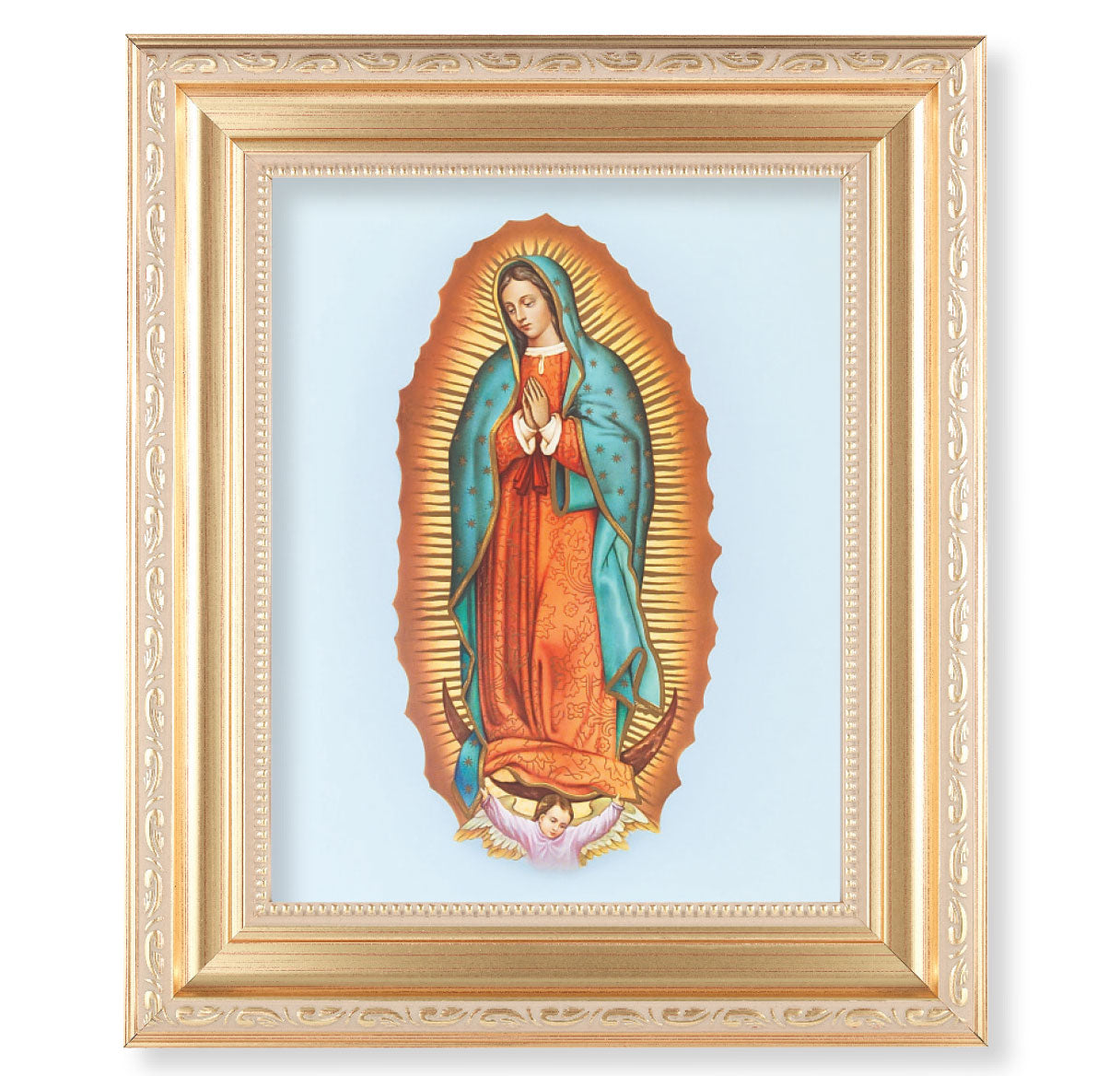 Our Lady of Guadalupe Gold Framed Art