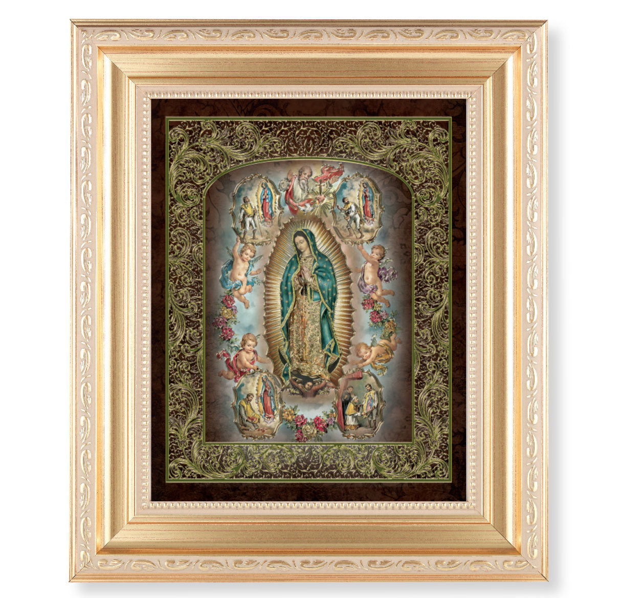 Our Lady of Guadalupe Gold Framed Art