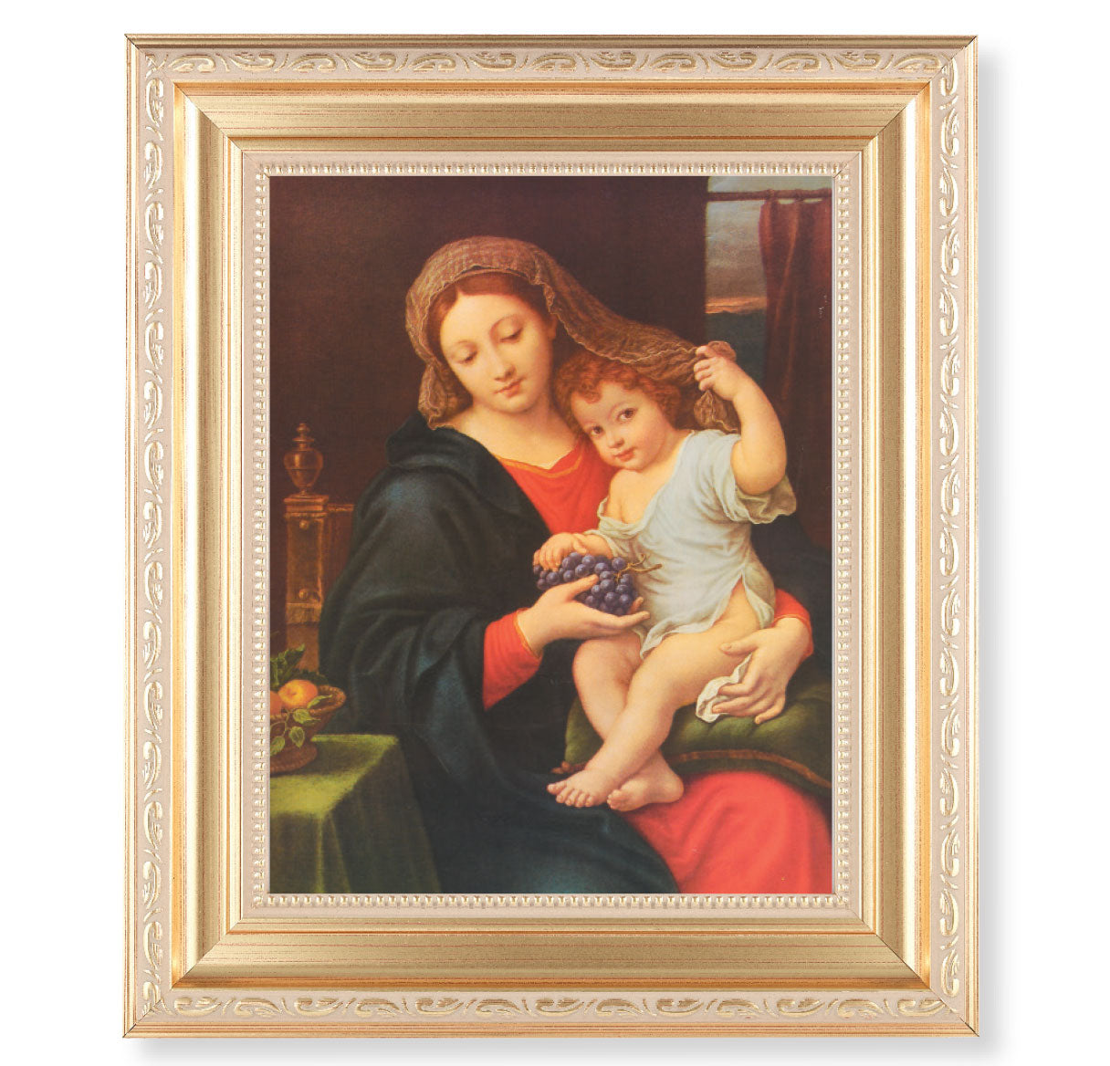 Madonna of the Grapes Gold Framed Art