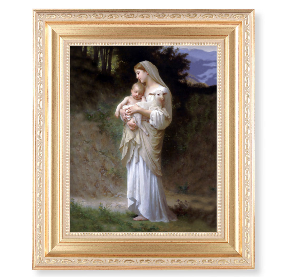 Divine Innocence Juan Gold Framed Art