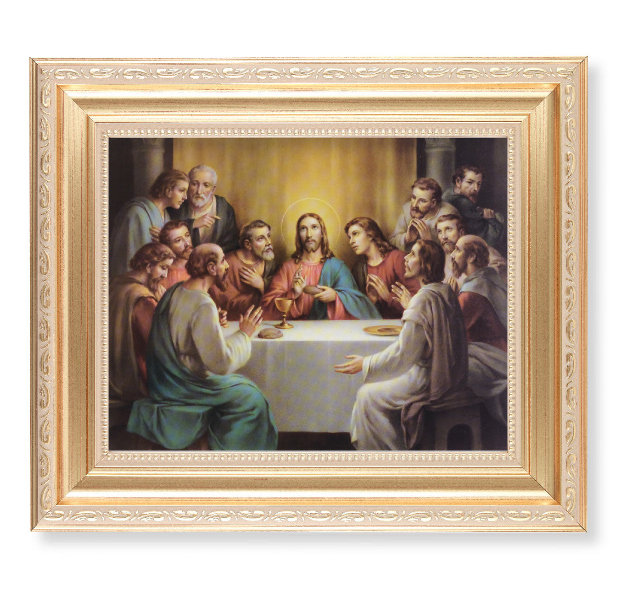 Last Supper Gold Framed Art