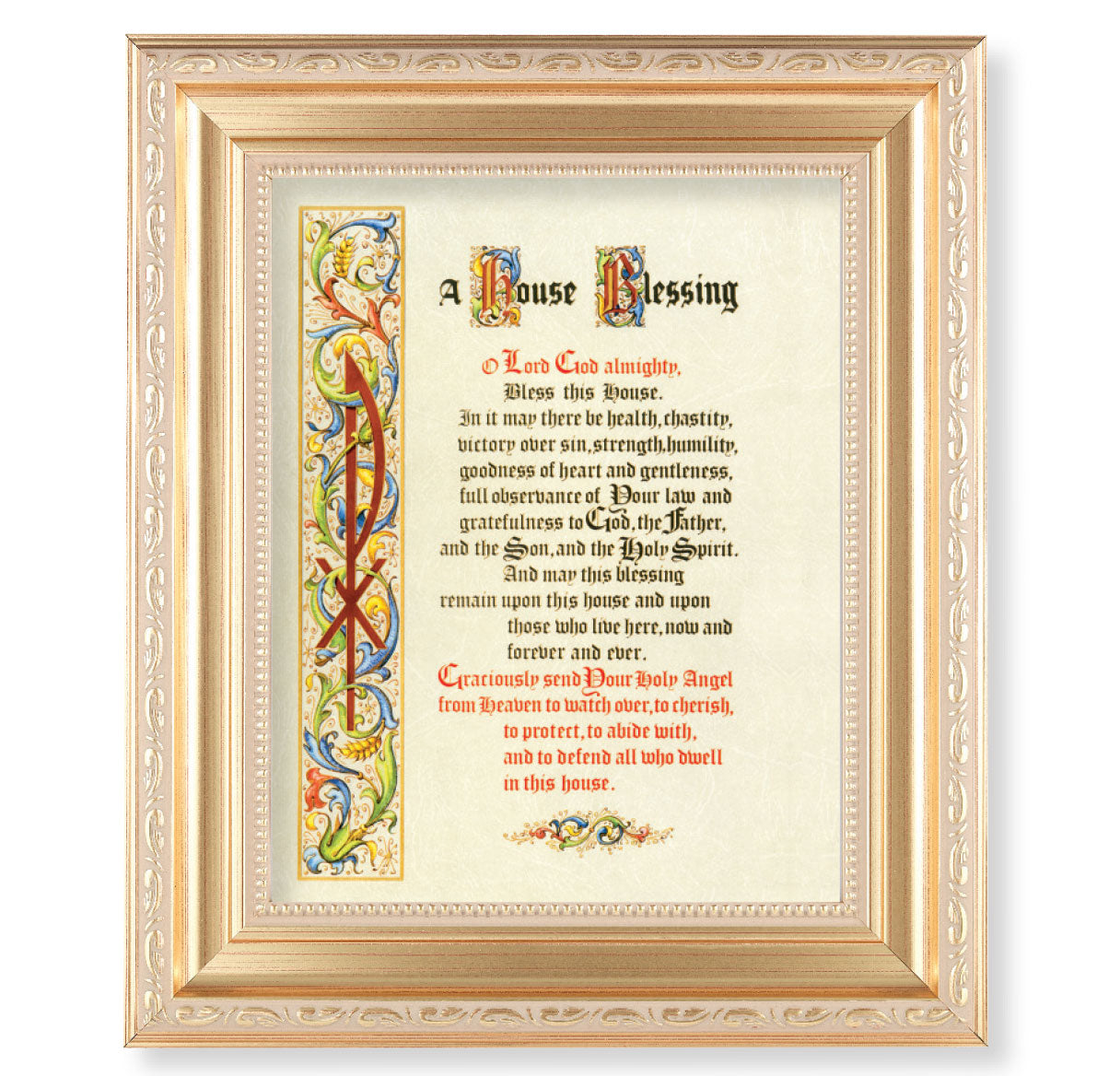 House Blessing Gold Framed Art