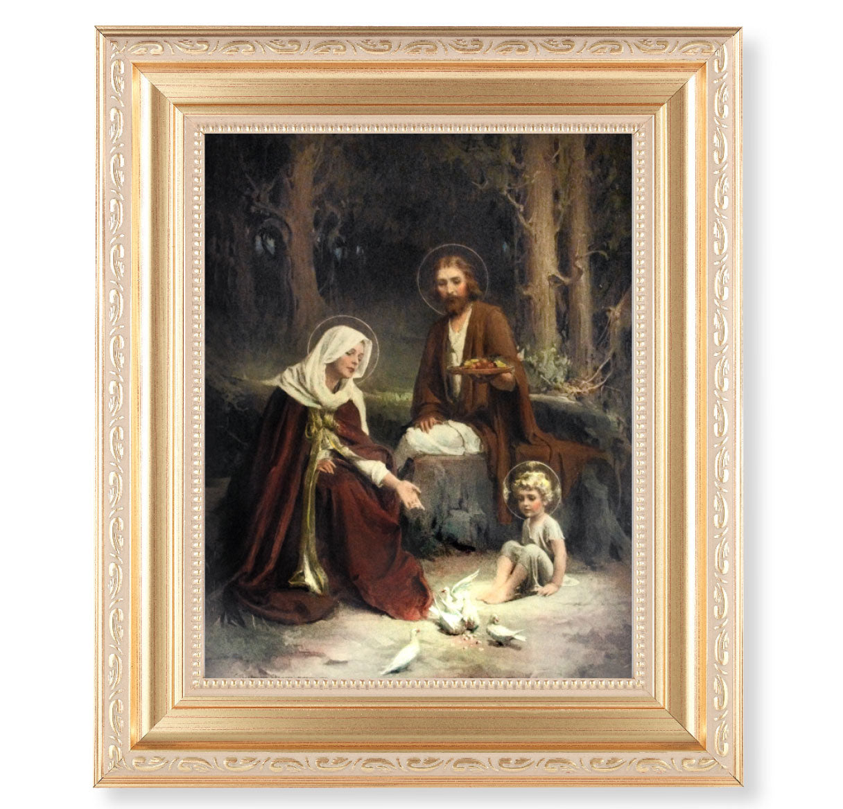 Holy Family Gold Framed Art