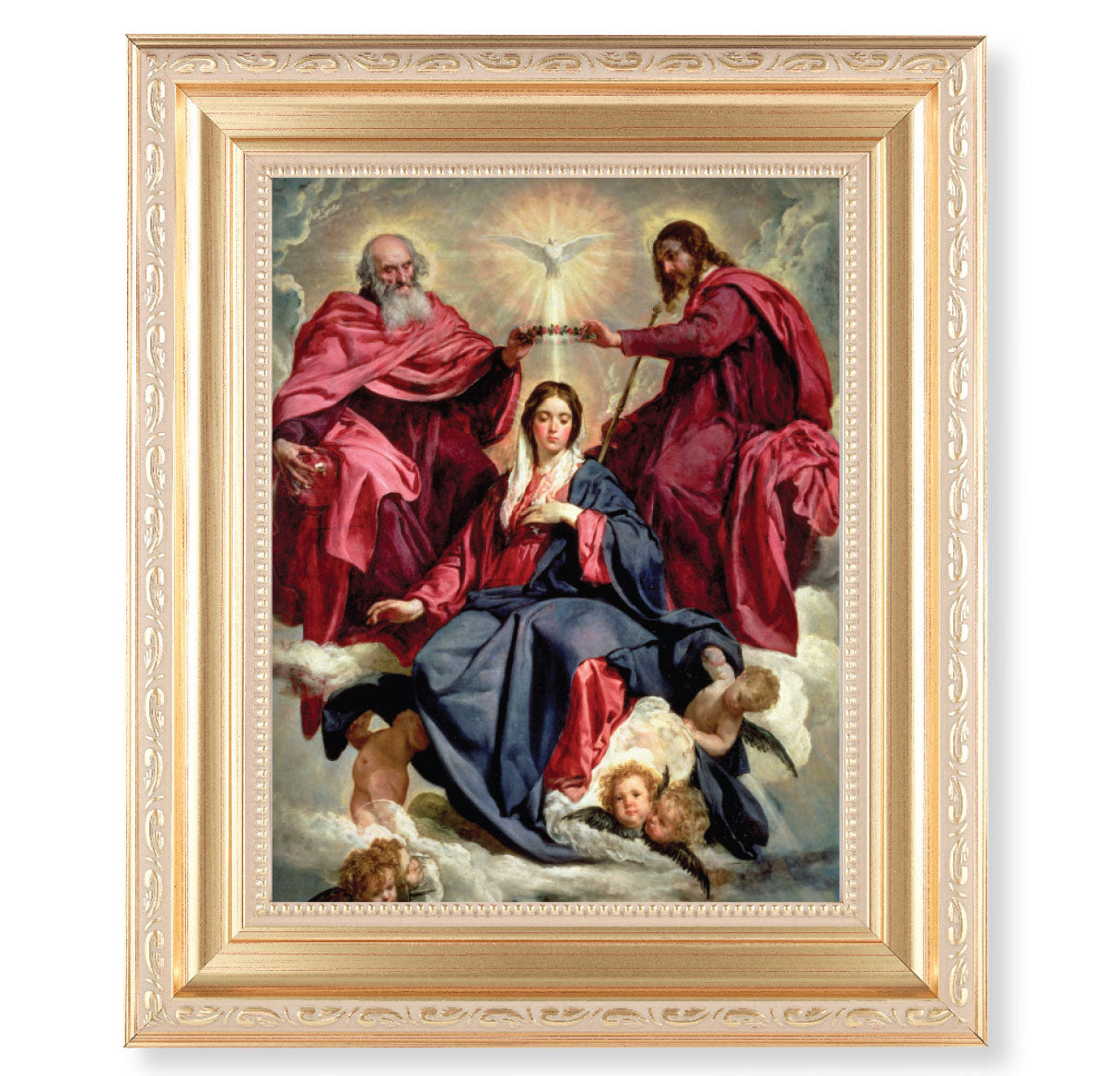 Crowning of Mary Gold Framed Art