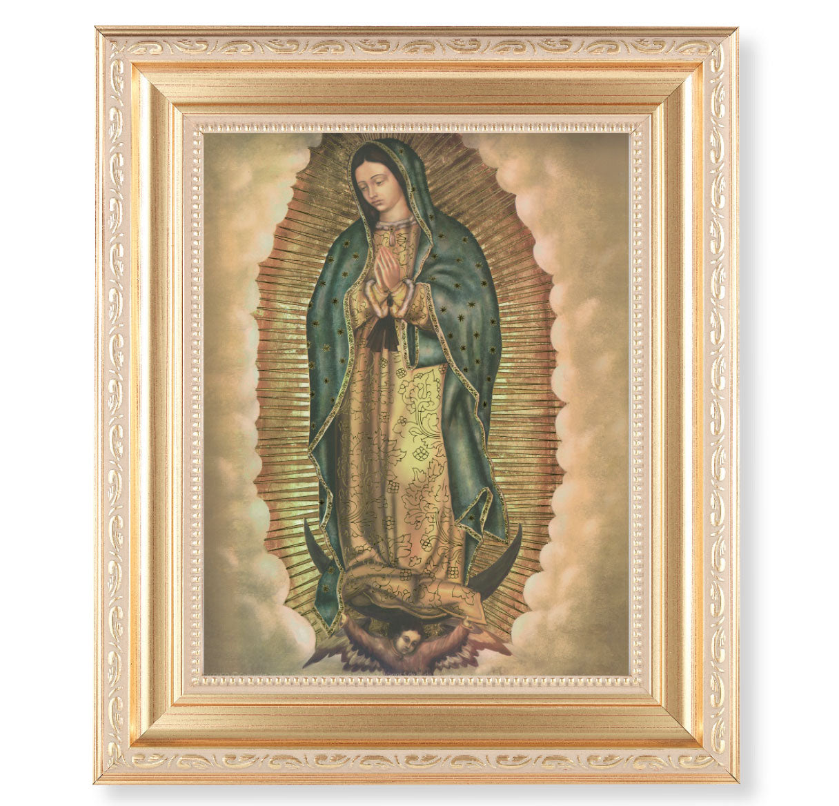 Our Lady of Guadalupe Gold Framed Art
