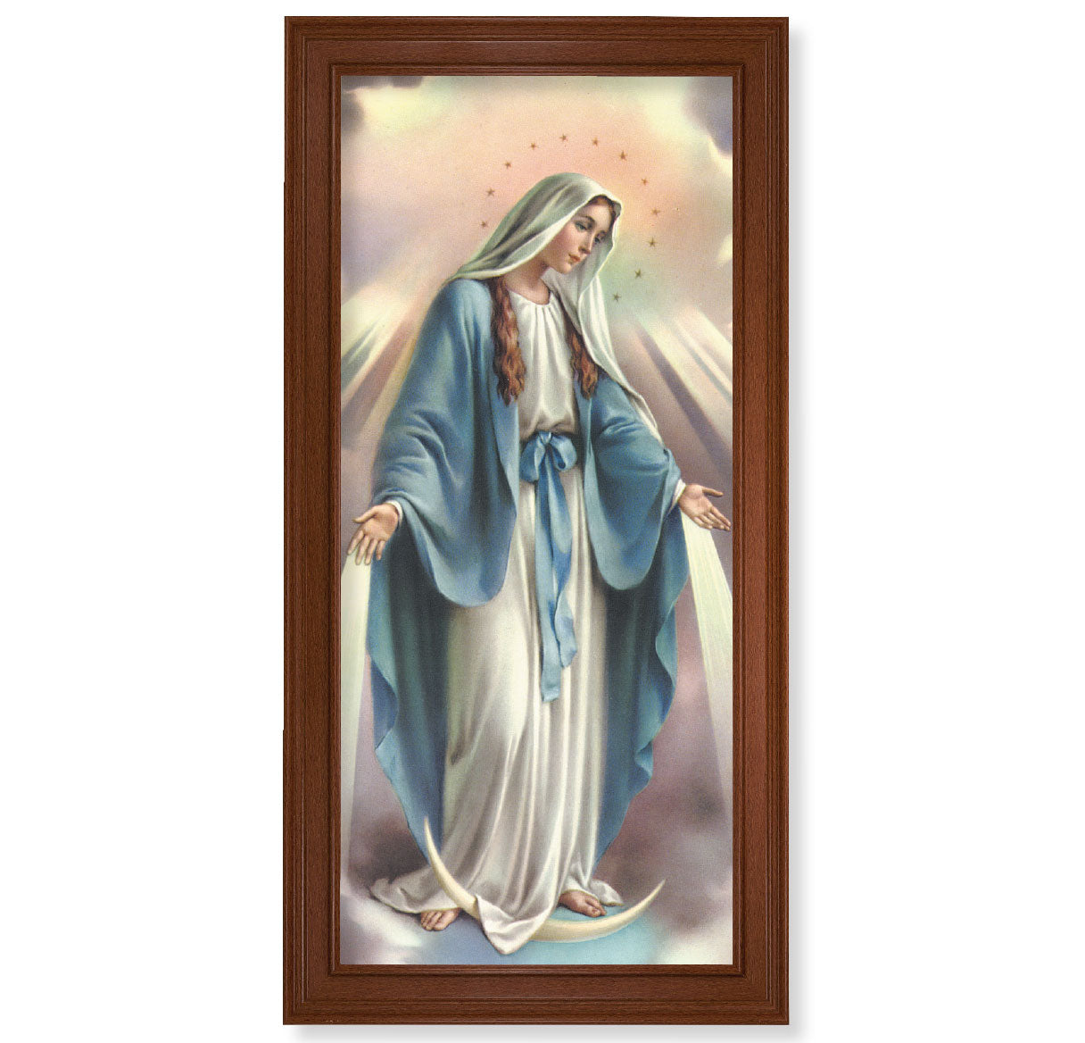Our Lady of Grace Walnut Finish Framed Art