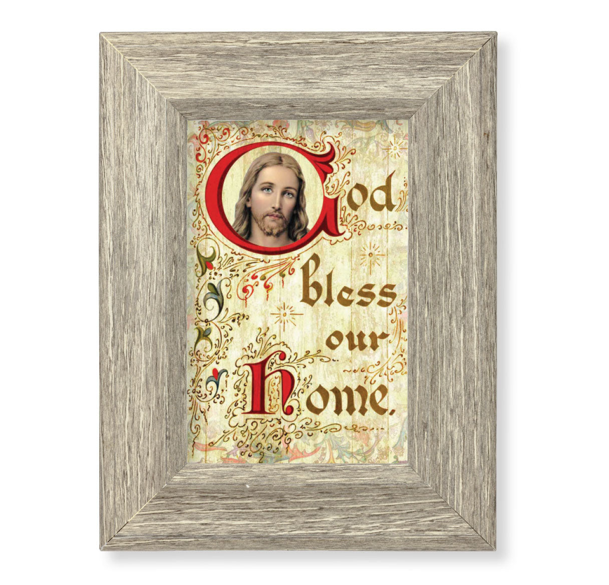 God Bless This Home Gray Framed Art
