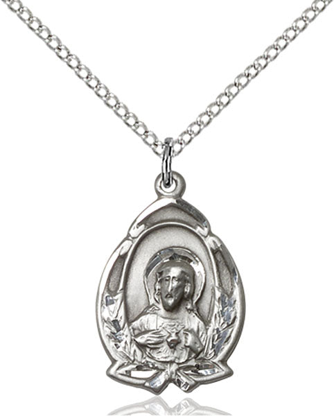 Sterling Silver Scapular Pendant