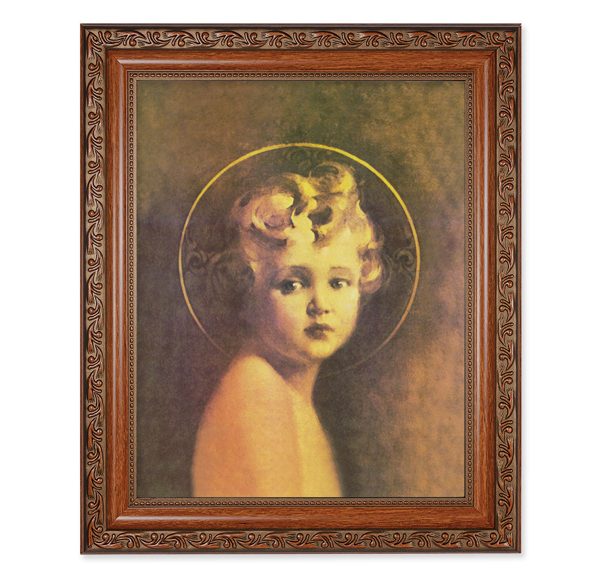 Light of the World Mahogany Finished Framed Art