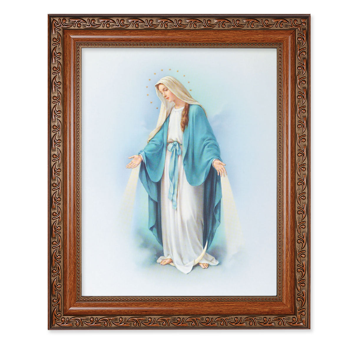 Our Lady of Grace Mahogany Finished Framed Art