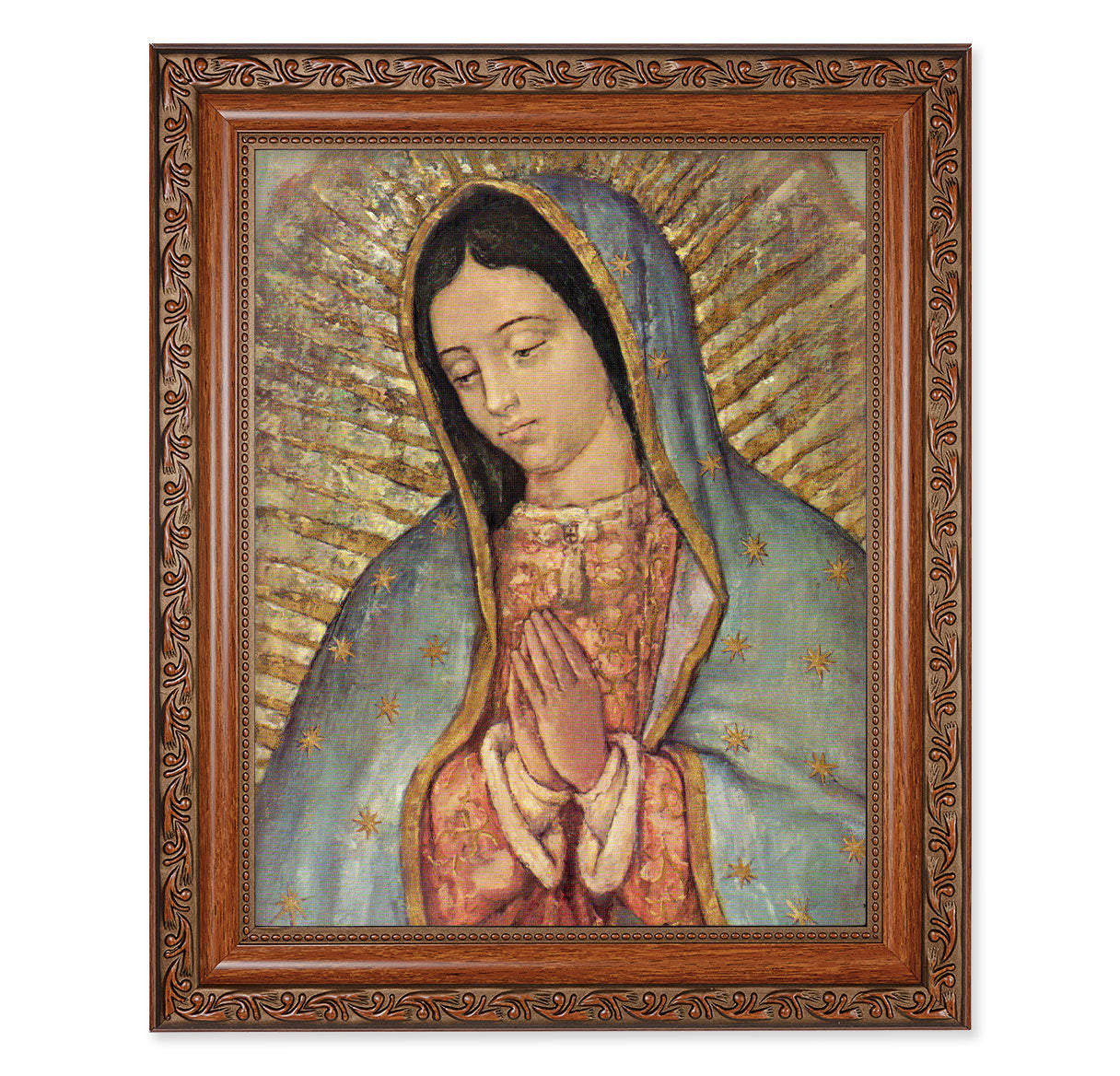 Our Lady of Guadalupe Mahogany Finished Framed Art